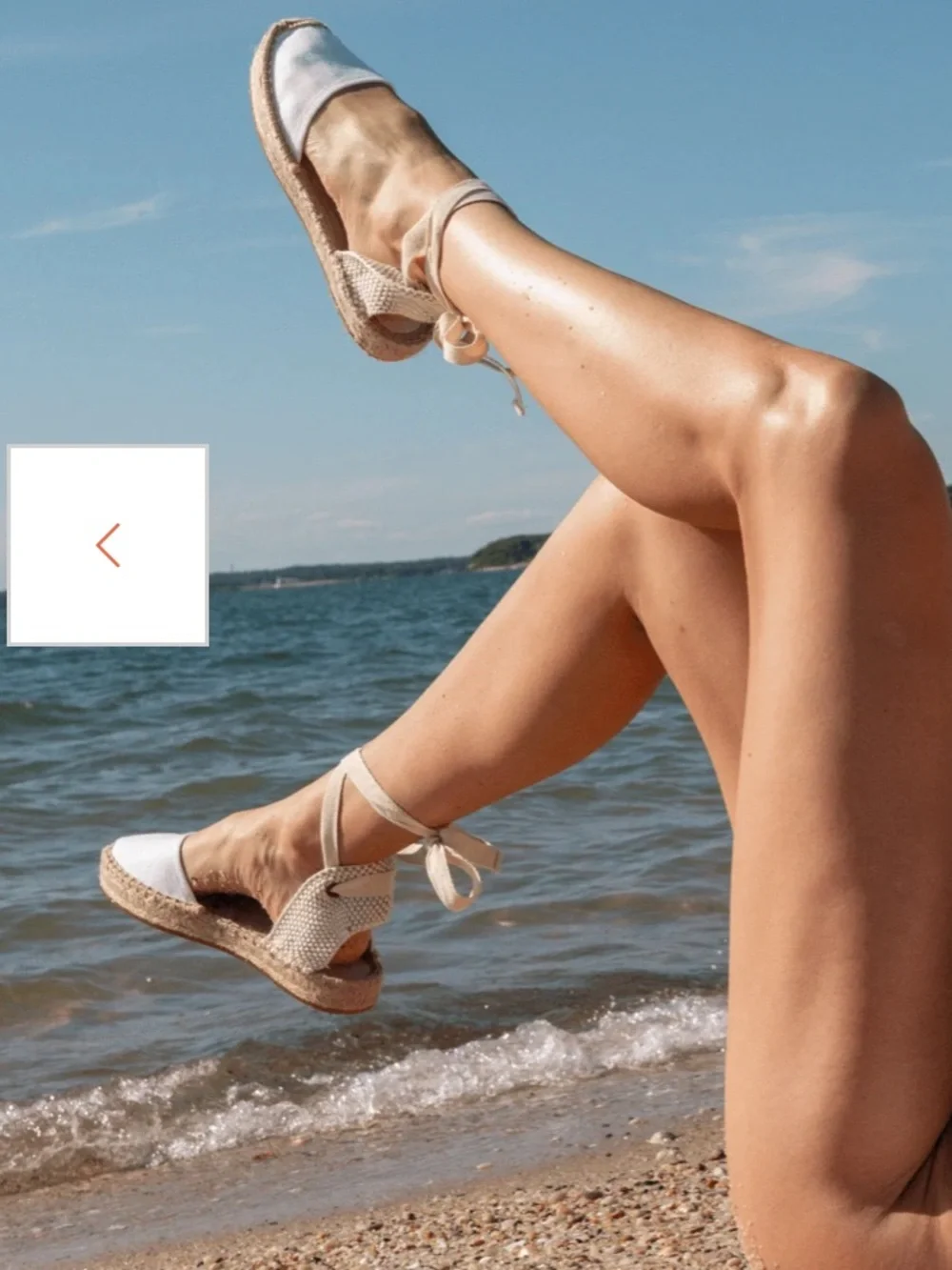 Soludos Cream Lace-Up Espadrille Flats